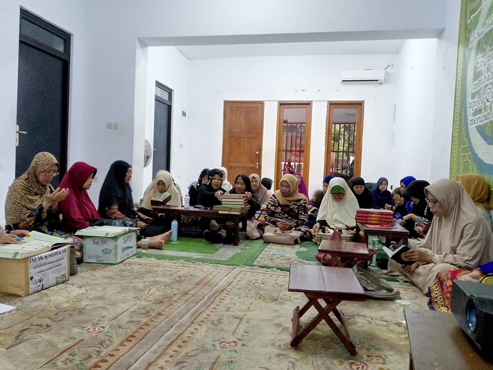 Ruwahan Pengajian Kaum Ibu di Rumah Quran Al Muslim Sambut Bulan Ramadhan